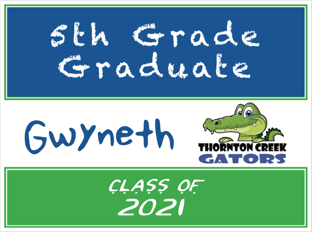 5th Grade Graduate Sign