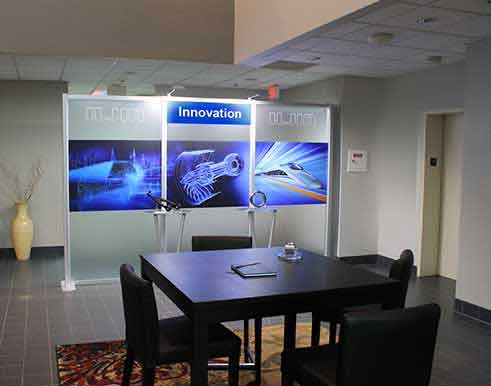 Corporate interior signs