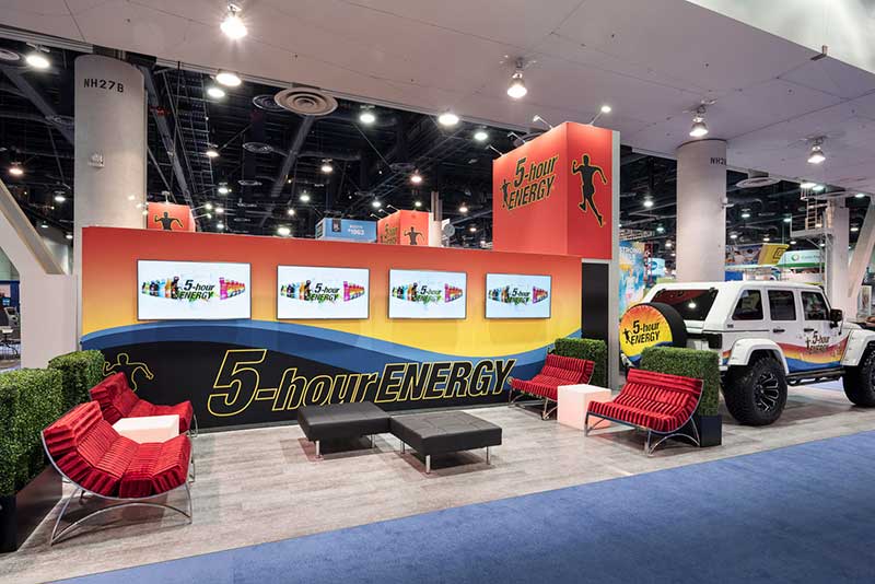 custom trade show island design