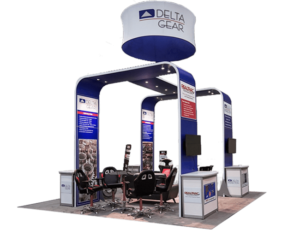 delta gear custom trade show exhibit