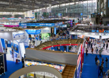 Trade Show Convention with Multiple Booths