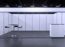 Exhibition standing for mockup